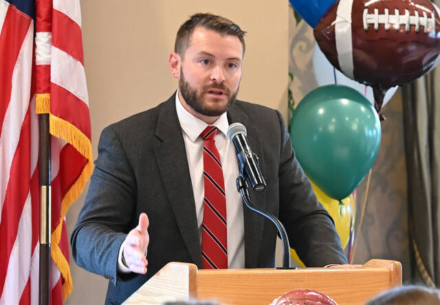 <p>First-year Pittston Area football coach and 2007 Patriot graduate Paul Russick said he’s looking forward to the faceoff against Wyoming Area.</p>
                                 <p>Tony Callaio | For Sunday Dispatch</p>
