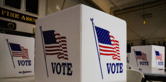 
			
				                                Voting booths are set up at a polling place in Newtown on Tuesday, April 23, 2024.
                                 AP File Photo

			
		