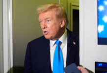 Trump threatens Canada with 10% extra import tax for not pulling down anti-tariffs ad sooner 
			
				                                President Donald Trump speaks with reporters aboard Air Force One at Al Udeid Air Base in Doha, Qatar, on Saturday.
                                 AP Photo