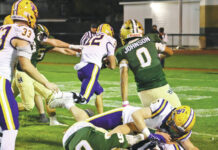 D2 football: McPartland powers Prep’s rout of Wyoming Area in 3A semifinal 
			
				                                Scranton Prep quarterback Will McPartland (12) rushes for a touchdown in Friday nights District 2 Class 3A semifinals. McPartlands return from knee surgery has made the Cavaliers a different team.
                                 Tony Callaio | For Times Leader