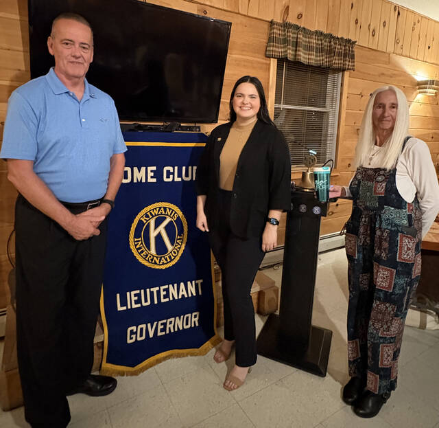 131927457_web1_WA-Kiwanis
From left: installing officer and past Pennsylvania Kiwanis Governor Mike Coolbaugh, Lieutenant Governor Morgan Coolbaugh, and past Lieutenant Governor Debby Chrisman.
Submitted Photo