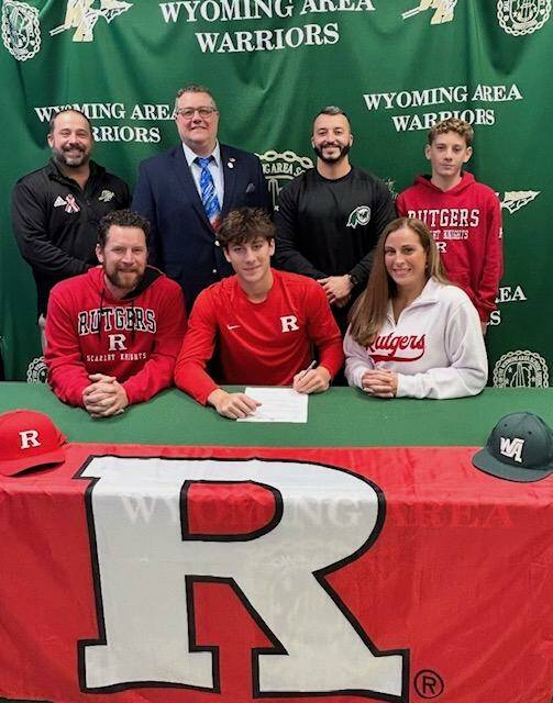 Wyoming Area’s Jake Snyder signs with Rutgers for baseball