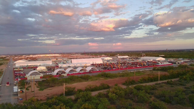 <p>An entrance to the Stargate artificial intelligence data center complex in Abilene, Texas, on Monday, Sept. 22.</p>
<p>AP File Photo</p>