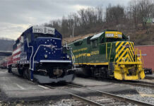 
			
				                                Freshly painted SD40-2 #1776 sits on the track at Jim Thorpe Yard next to the usual power for the Pittston excursions, GP38-2 #2023.
                                 Submitted Photo

			
		