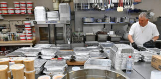 
			
				                                Chef Dante LaFratte is shown in the Pittston Meals on Wheels kitchen as he prepares 70 turkey dinners.
                                 Tony Callaio | For Sunday Dispatch

			
		