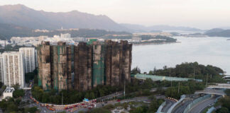 
			
				                                An aerial view of the burnt buildings after a deadly fire that started on Wednesday at Wang Fuk Court, a residential estate in the Tai Po district of Hong Kongs New Territories, on Friday.
                                 AP Photo

			
		