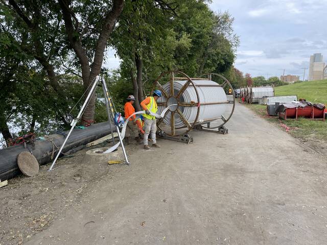 Wyoming Valley Sanitary Authority uses new technology to restore interceptor beneath levee