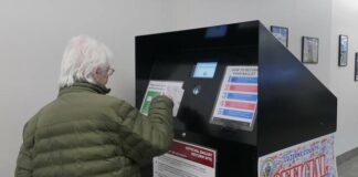 
			
				                                A Luzerne County resident feeds her Nov. 4 general election mail ballot into the drop box at the county’s Penn Place Building in downtown Wilkes-Barre. The drop box is supposed to capture images of the voters, but the county has been unable to retrieve those images as part of the county Election Board’s post-election spot-check review.
                                 Times Leader | File Photo

			
		