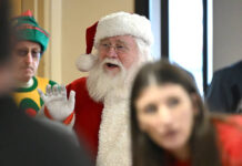 Santa parties with kids in Jenkins Twp.
Santa Claus arrived in style aboard a Jenkins Twp. fire truck at the fire company hall on Sunday, Dec. 14, for the annual township Christmas celebration.
Tony Callaio | For Sunday Dispatch