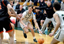 
			
				                                Luke Koptchny (3) looks to dribble past Tunkhannock opponents at Wyoming Area on Monday night.
                                 Tony Callaio | For Sunday Dispatch

			
		