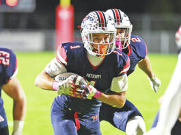 
			
				                                Patriot junior Lucas LoPresto looks for a hole to score for Pittston Area against Hazleton Area at Trippi Stadium on Oct. 10.
                                 Tony Callaio file photo | For Times Leader

			
		