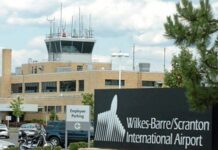 
			
				                                The Wilkes-Barre/Scranton International Airport in Pittston Township.
                                 Times Leader file photo

			
		