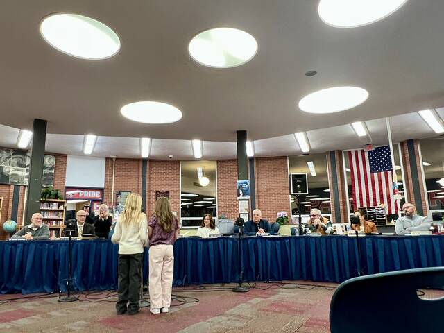 <p>Students thank the school board for providing supplies.</p>
<p>Sydney Allabaugh | Sunday Dispatch</p>