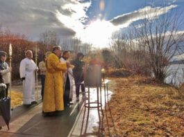 
			
				                                Perfectly timed, a snow squall ended, and the sun broke through the clouds before the start of the service.
                                 Submitted Photo

			
		