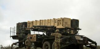 
			
				                                U.S. Army Sgt. Tamayo Ezekiel (left) and U.S. Army Pfc. Colby McCormick (right), Army Patriot Launching Station Enhanced Operators, raises the MIM-104 Patriot launching station Jul. 14, 2021, at Camp Growl in Queensland, Australia, during Exercise Talisman Sabre 2021. TS 21 supports the U.S. National Defense Strategy by enhancing our ability to protect the homeland and provide combat-credible forces to address the full range of potential security concerns in the Indo-Pacific.
                                 Courtesy of Tobyhanna Army Depot

			
		