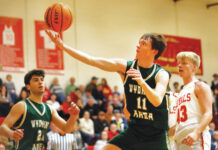 
			
				                                Wyoming Areas Drew Keating pulls in a rebound in front of Holy Redeemers Jack Wasiakowski in the second quarter.
                                 Fred Adams | For Times Leader

			
		