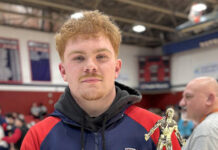 
			
				                                Pittston Areas Brody Spindler won the inaugural Barbrie Family Outstanding Wrestler Award in Wednesdays rivalry dual against Wyoming Area.
                                 Tony Callaio | For Times Leader

			
		