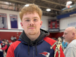 
			
				                                Pittston Areas Brody Spindler won the inaugural Barbrie Family Outstanding Wrestler Award in Wednesdays rivalry dual against Wyoming Area.
                                 Tony Callaio | For Times Leader

			
		