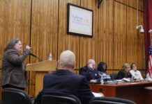 
			
				                                Luzerne County Manager Romilda Crocamo delivered her annual state of the county report during Tuesdays County Council work session.
                                 Jennifer Learn-Andes| Times Leader

			
		