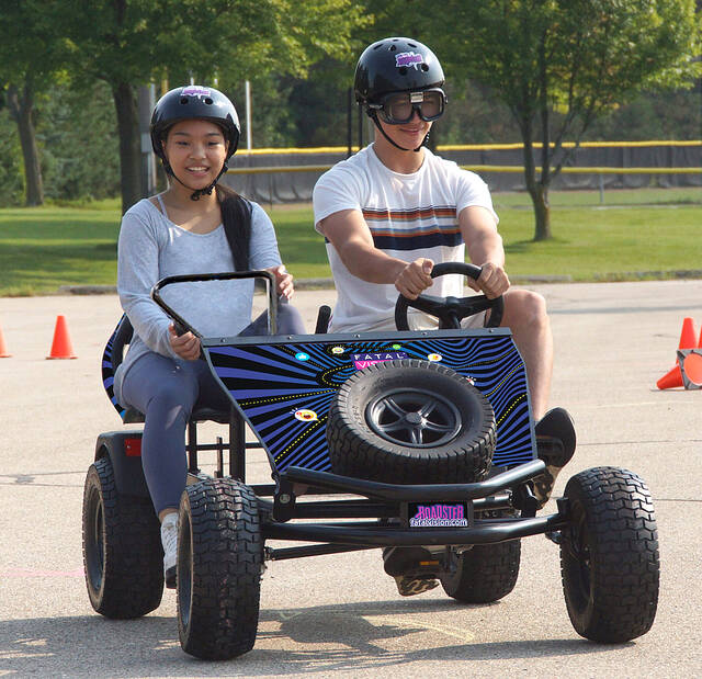 132167905_web1_WA-SADD
Two courses will be set up where youth participants can operate Fatal Vision Roadsters while wearing vision-impairment goggles to better understand the risks associated with impaired driving.
Submitted Photo
