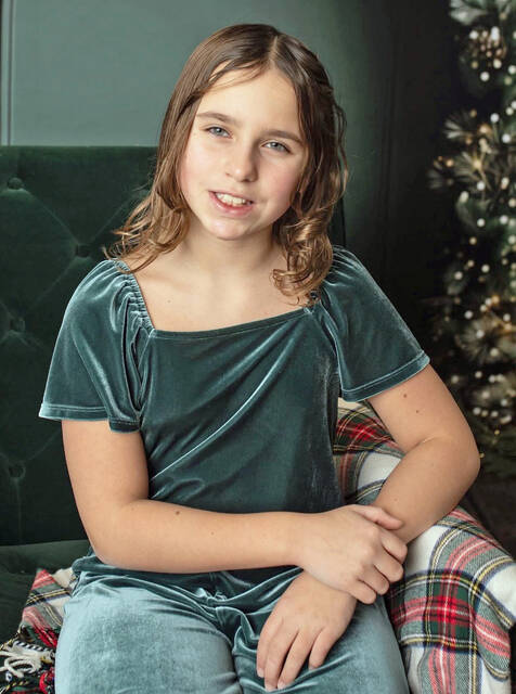 <p>Lyla Seamans poses for a photo at home over the Christmas holidays.</p>
<p>Submitted photo</p>