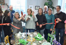 
			
				                                Tea & More owner/operator, Judy Passetti (with scissors), cuts the ribbon of the latest store at Downtown Pittston. Located on the first floor of the Reilly Building, Tea & More will serve breakfast and lunch items as well as an assortment of teas, caffeine-free teas, Polish teas, organic teas, and other beverages.
                                 Tony Callaio | For Sunday Dispatch

			
		