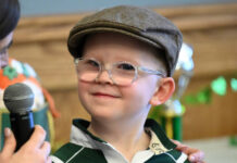 
			
				                                Little Mister Leprechaun contestant Jack Patrick McGarry ponders over his answer to a question asked by contest host Sarah Cianfischi.
                                 Tony Callaio | For Sunday Dispatch

			
		