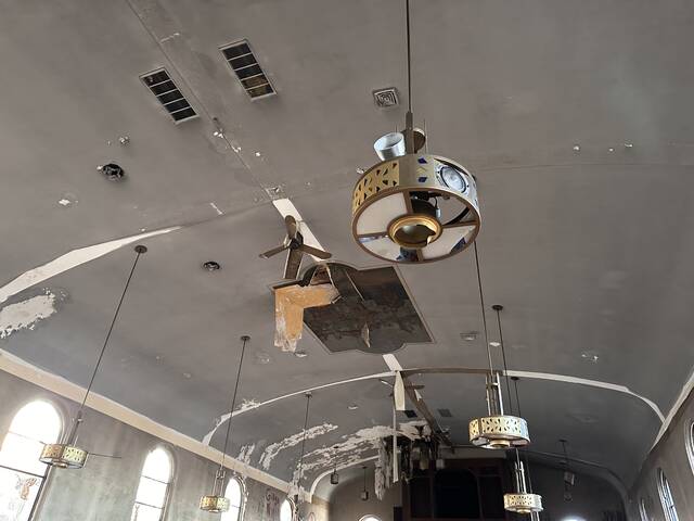 <p>Damage includes evidence of past fires inside the former St. Anthony’s Church campus in Larksville, which is slated for demolition to make way for the new regional police headquarters.</p>
<p>Courtesy of West Side Regional Police Department</p>