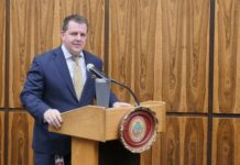 
			
				                                Luzerne County District Attorney Sam Sanguedolce prepares to deliver his annual report to County Council in the courthouse last week.
                                 Jennifer Learn-Andes | Times Leader File Photo

			
		