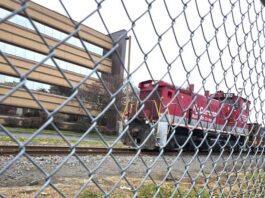 
			
				                                The county-owned rail line that intersects Market Street in Wilkes-Barre.
                                 Times Leader file photo

			
		