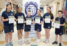 Wyoming Area Catholic Builders Club plans community blood drive
Wyoming Area Catholic Builders Club will sponsor a community blood drive from 9 a.m. to 1 p.m. April 11 at the school gym, 1690 Wyoming Ave., Exeter. Walk-ins are welcome, or donors can go to RedCrossBlood.org and enter Wyoming Area Catholic to schedule an appointment. Builders Club members, from left: Grace Kelly, Lynnden Jernigan, Claire Silinskie, Hannah Mohn, Gia Galante, and Nathan Piccotti.
Tony Callaio | For Sunday Dispatch