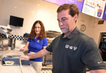 
			
				                                Pittston residents Joe and Tiziana Mazzarella prepare pretzels at their Auntie Annes store in the Wyoming Valley Mall. They will celebrate National Pretzel Day on April 26.
                                 Tony Callaio | For Sunday Dispatch

			
		