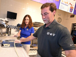 
			
				                                Pittston residents Joe and Tiziana Mazzarella prepare pretzels at their Auntie Annes store in the Wyoming Valley Mall. They will celebrate National Pretzel Day on April 26.
                                 Tony Callaio | For Sunday Dispatch

			
		