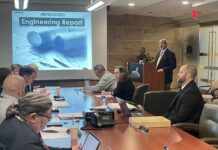 
			
				                                Stephen Mykulyn, interim executive director at the Wilkes-Barre/Scranton International Airport, on Thursday gives his report to the Bi-County Airport Board.
                                 Bill O’Boyle | Sunday Dispatch

			
		
