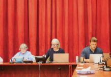 
			
				                                Luzerne County Election Board members received an update Wednesday on preparations for the May 19 primary. The board members, from left: Albert Schlosser, Audrey Serniak, Chairwoman Christine Boyle, Vice Chairman Rick Morelli, and Roxanne Arreguin.
                                 Jennifer Learn-Andes | Times Leader

			
		