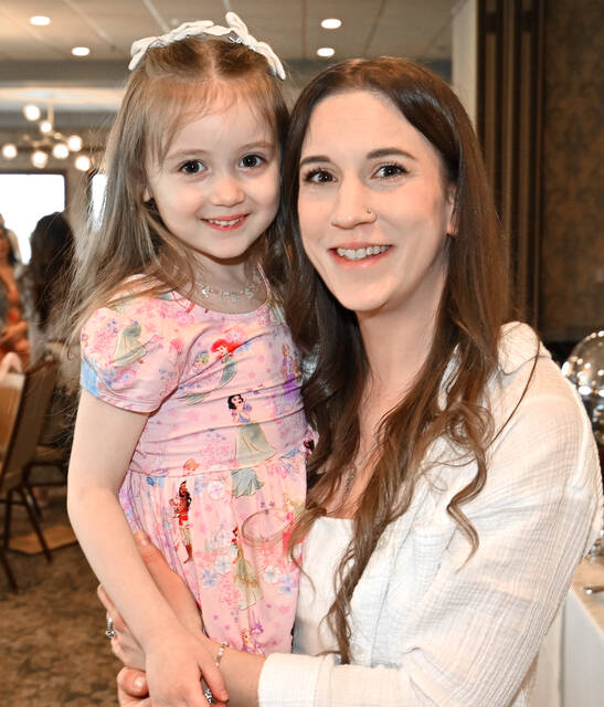 <p>Victoria Daley with daughter Alessa were all smiles at being at Tiny Learners Learning Center’s Mother’s Day luncheon at Fox Hill Country Club.</p>
<p>Tony Callaio | For Sunday Dispatch</p>