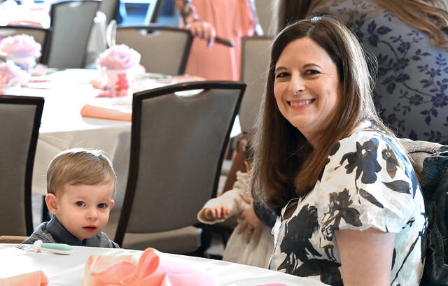 <p>Amy Casagrande and her son, Carter, attended Tiny Learners Learning Center’s annual Mother’s Day luncheon held at Fox Hill Country Club on Wednesday, May 1. Two-year-old Carter is a pre-school student at the school.</p>
<p>Tony Callaio | For Sunday Dispatch</p>