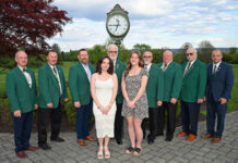 
			
				                                The Greater Pittston Friendly Sons of St. Patrick presented scholarships to graduates of Wyoming Area and Pittston Area for 2026 during a dinner at Fox Hill Country Club on Thursday, May 7. Emma Kratz of Wyoming Area and Callie Shannon of Pittston Area were this years recipients. Shown in the photo are past presidents of the Friendly Sons with Kratz and Shannon. From left, first row: Emma Kratz and Callie Shannon. Second row: Ed Hart, Kevin OBrien Sr., Mike McFarland, John Gilligan, Bill Williams, James Rooney, J.J. McFarland, Kevin OBrien Jr., Wyoming Area scholarship winner Emma Kratz, and Pittston Area scholarship winner Callie Shannon.
                                 Tony Callaio | For Sunday Dispatch

			
		