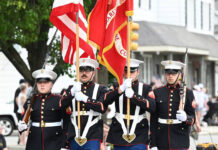 
			
				                                The Color Guard from the U.S. Marines led the way for the West Pittston-Exeter Memorial Day Parade in 2025.
                                 Callaio file photo | For Sunday Dispatch

			
		