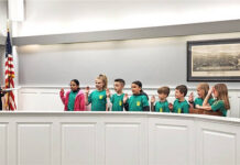 
			
				                                District Magistrate Judge Matthew Carmody swears in Junior Deputies at his courtroom at the West Pittston Borough Building.
                                 Sumbitted Photo

			
		