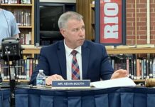 Pittston Area budget proposed with no tax increase; Superintendent Booth leads meeting for first time since return
Pittston Area Superintendent Kevin Booth listens to the budget presentation at Tuesdays school board meeting.
Sydney Allabaugh | Sunday Dispatch