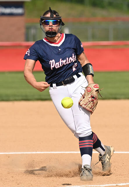 <p>Pittston Area’s Samantha Herbert held Shikellamy to four hits with six strikeouts.</p>
<p>Tony Callaio | For Sunday Dispatch</p>