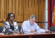 
			
				                                Luzerne Countys Ethics Commission voted Tuesday to appoint citizen members Mike Attanasio, at right, as commission chair and Adiel Tyson, at left, as commission vice chair.
                                 Jennifer Learn-Andes | Times Leader

			
		