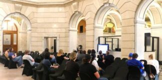 
			
				                                Due to the size of the crowd, some residents had to sit in an overflow section for Thursdays Luzerne County Council public hearing on a proposed anti-discrimination ordinance.
                                 Jennifer Learn-Andes | Times Leader

			
		