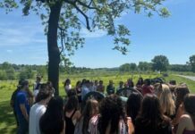 
			
				                                Wyoming Areas Maureen Pikas and her ninth-grade classroom recently visited the Gettysburg Battlefield.
                                 Submitted photo

			
		