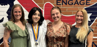 
			
				                                The 2026 Pittston Kiwanis Ron Faust Service Award recipient is Pittston Areas Abigail Policare. From left: Brittani Shearer, Pittston Kiwanis president, Policare, Ava Smith, Fausts granddaughter, and Gretchen Smith, Fausts daughter.
                                 Submitted Photo

			
		