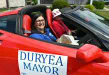 Parade commemorates Duryea’s 125th anniversary
The Honorable Trina Moss, Duryea mayor, participated in her first parade as mayor during the boroughs 125th anniversary on Saturday, May 30.
Tony Callaio | For Sunday Dispatch