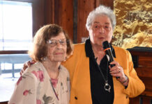 
			
				                                Jean Anne Linskey, left, was named Pittston Memorial Librarys 2025 Jean Yates Award winner. The award was presented to her by her longtime friend, Maria Capolarella, during a luncheon at The Refinery in Pittston on Sunday, May 31.
                                 Tony Callaio | For Sunday Dispatch

			
		