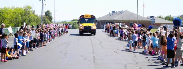 <p>Pittston Area Primary Center students gather to support the PIAA state-bound Pittston Area baseball team on Thursday.</p>
<p>Submitted Photo</p>