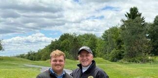 
			
				                                Noah Gruber receives the Amateur Division trophy from tournament director and Lackawanna County Director of Community Relations Mark Cordelli.
                                 Submitted Photo

			
		